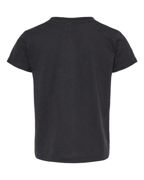 BELLA + CANVAS Toddler Triblend Tee — Solid Black Triblend — Back