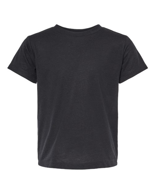 BELLA + CANVAS Toddler Triblend Tee — Solid Black Triblend — Front
