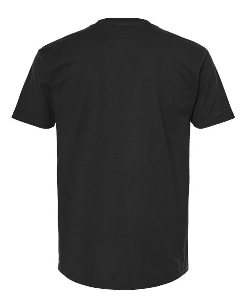 Tultex Unisex Heavyweight Jersey Pocket T-Shirt — Black — Back