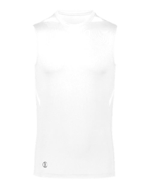 Holloway Unisex PR Max Compression Jersey — White — Front