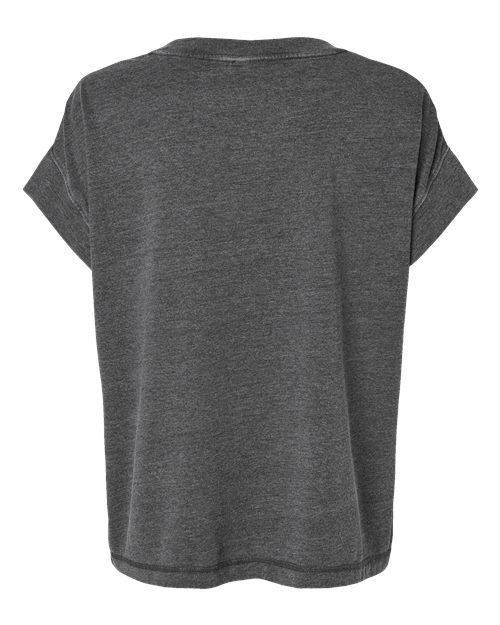 LAT Women's Relaxed Vintage Wash Tee — Washed Black — Back