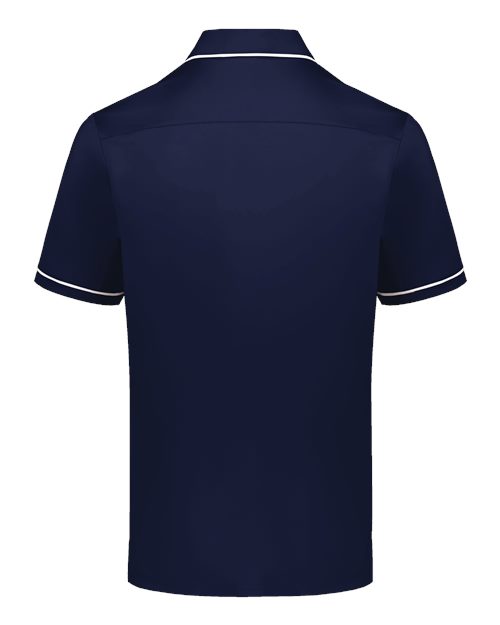 Holloway Men's CoolCore® Polo — Navy/ White — Back