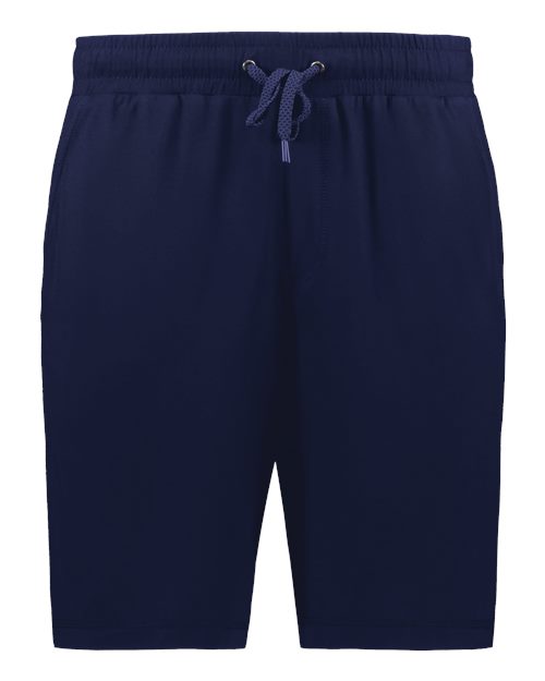 Holloway Men's Eco Revive™ Ventura Soft Knit Shorts — Navy — Front