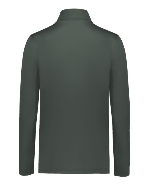Holloway Women's CoolCore® Quarter-Zip Pullover — Iron — Back