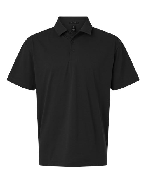 AllPro Men's Pro-Flex Sorona® Polo — Black — Front
