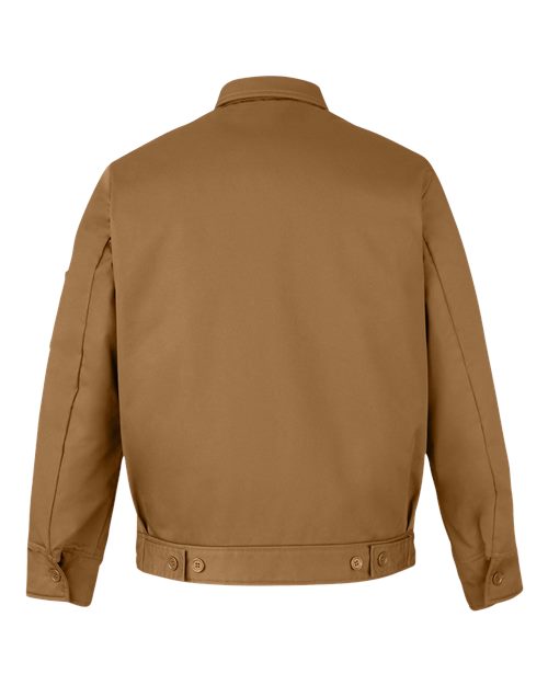 Harriton Unisex Tall ClimaBloc® Station Jacket — Duck Brown — Back