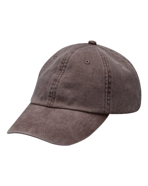 Adams Headwear Optimum Pigment-Dyed Dad Hat — Espresso — Front