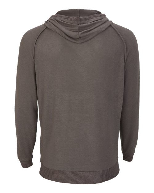 Boxercraft Men's Cuddle Hooded Sweatshirt — Meditation Grey — Back