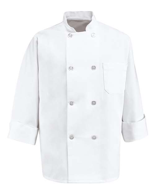 Chef Designs Eight Pearl Button Chef Coat