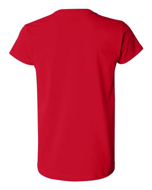 Bayside Women's USA-Made T-Shirt — Red — Back