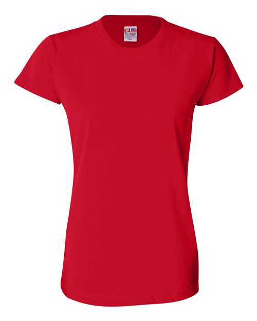 Bayside Women's USA-Made T-Shirt — Red — Front