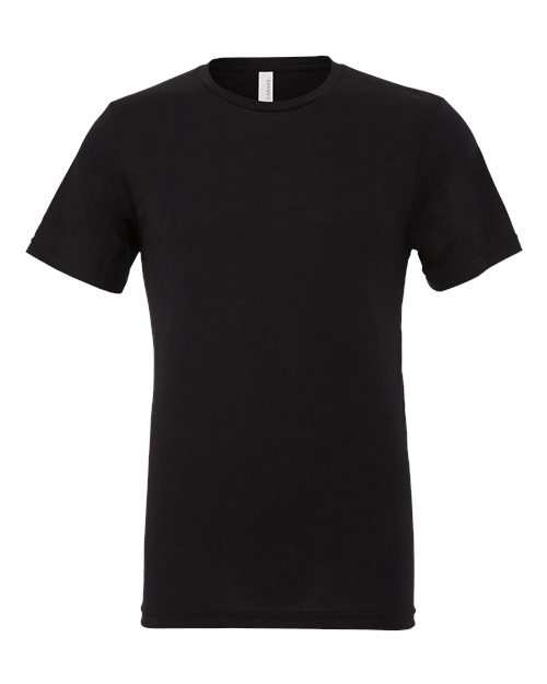 BELLA + CANVAS Triblend Tee — Solid Black Triblend — Front