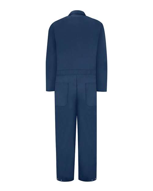 Red Kap Men's Insulated Twill Coverall — Navy — Back