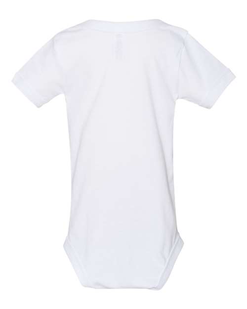 BELLA + CANVAS Infant Jersey One Piece — White — Back