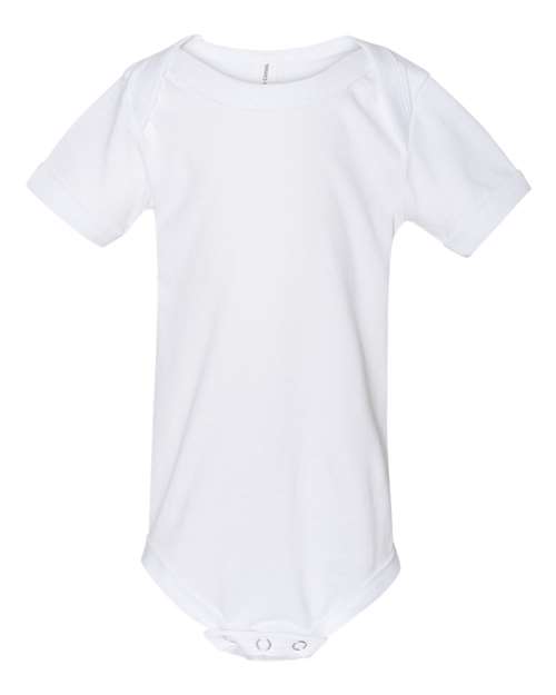 BELLA + CANVAS Infant Jersey One Piece — White — Front