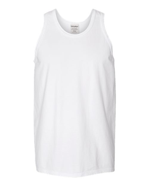 ComfortWash by Hanes Unisex Garment-Dyed Unisex Tank Top — White — Front