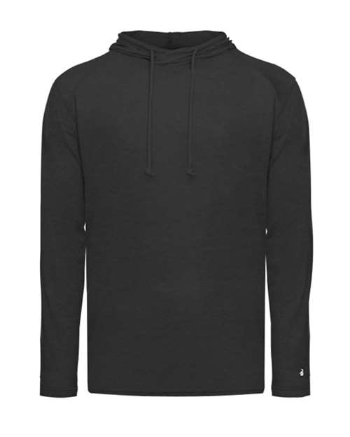 Men's Tri-Blend Surplice Hooded Long Sleeve T-Shirt