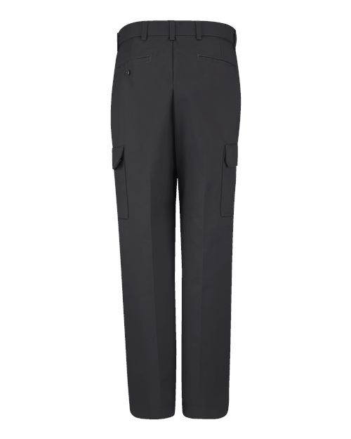 Red Kap Men's Extended Sizes Industrial Cargo Pants — Black - 36 Unhemmed — Back