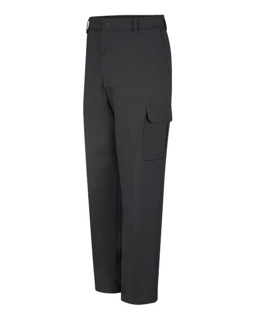 Red Kap Men's Extended Sizes Industrial Cargo Pants — Black - 36 Unhemmed — Front