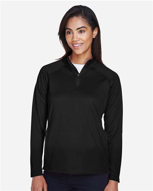 Devon & Jones Women's Stretch Tech-Shell® Compass Quarter-Zip Pullover