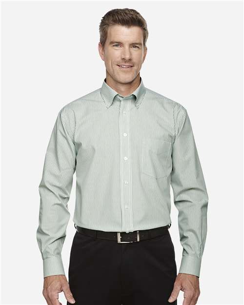 Devon & Jones Men's Crown Collection® Banker Stripe Woven Dress Shirt