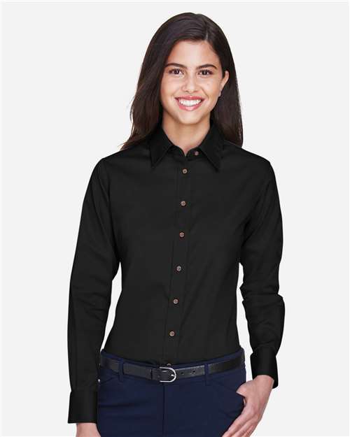 Women's Easy Blend™ Long Sleeve Twill Dress Shirt with Stain-Release