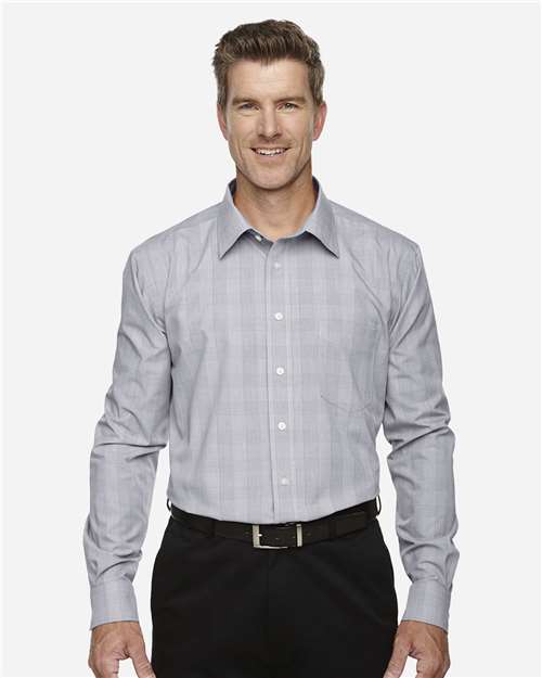 Devon & Jones Men's Crown Collection® Glen Plaid Woven Dress Shirt