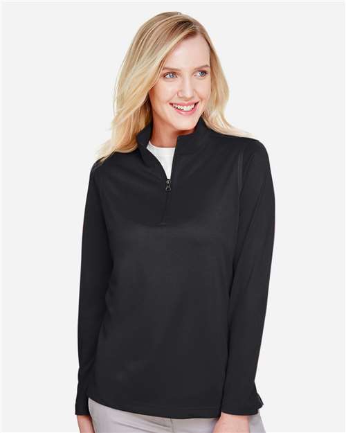 Harriton Women's Advantage Snag Protection Plus Quarter-Zip Pullover