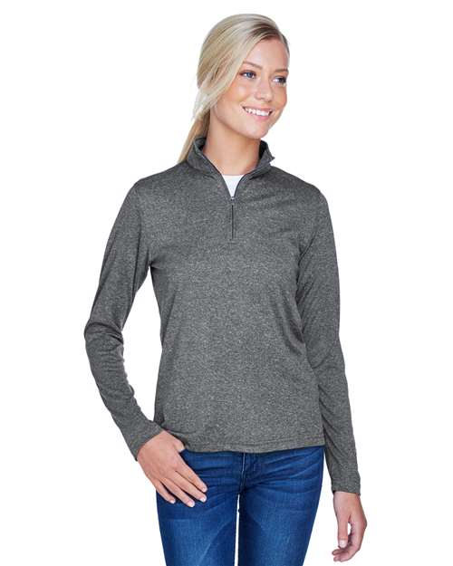 Women's Cool & Dry Heathered Performance Quarter-Zip Pullover