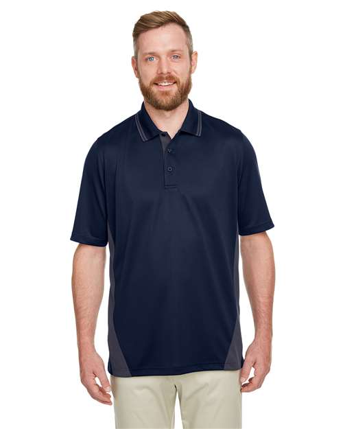 Harriton Men's Tall Flash Snag Protection Plus IL Colorblock Polo