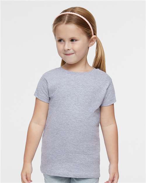 Rabbit Skins Toddler Girls Fine Jersey Tee