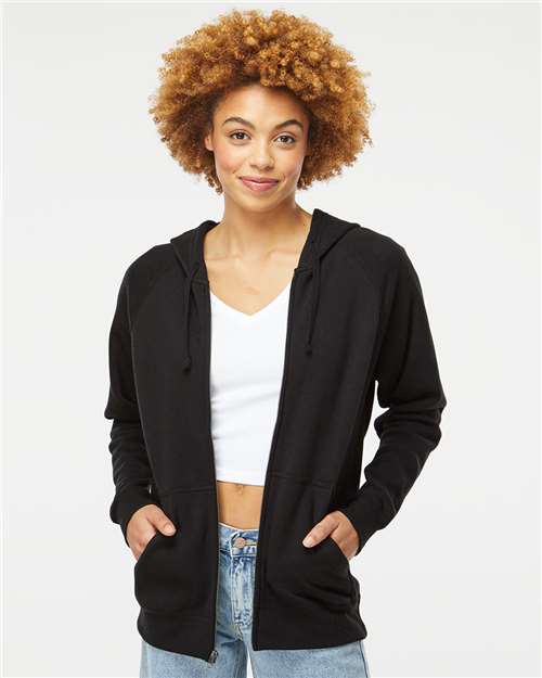 Unisex Special Blend Raglan Full-Zip Hooded Sweatshirt
