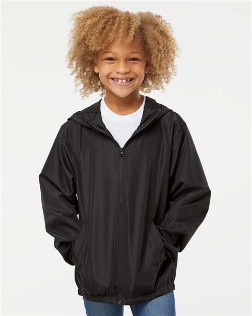 Independent Trading Co. Youth Lightweight Windbreaker Full-Zip Jacket